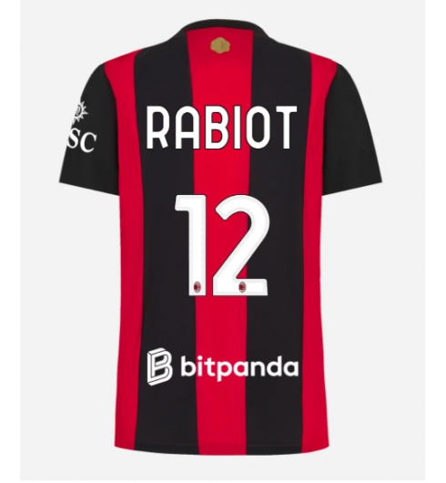 AC Milan Adrien Rabiot #12 Hemmatröja 2026-27 Dam Kortärmad AC Milan Adrien Rabiot #12 Hemmatröja 2026-27 Dam Kortärmad