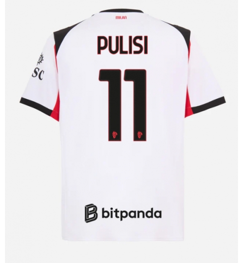 AC Milan Christian Pulisic #11 Bortatröja 2025-26 Kortärmad AC Milan Christian Pulisic #11 Bortatröja 2025-26 Kortärmad
