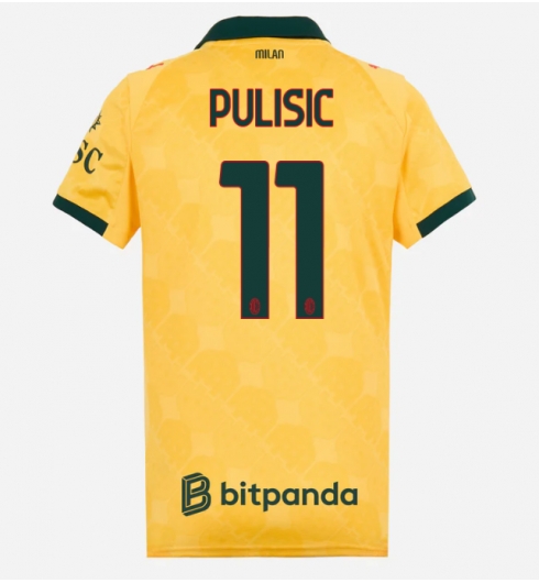 AC Milan Christian Pulisic #11 Tredje Tröja 2025-26 Dam Kortärmad AC Milan Christian Pulisic #11 Tredje Tröja 2025-26 Dam Kortärmad