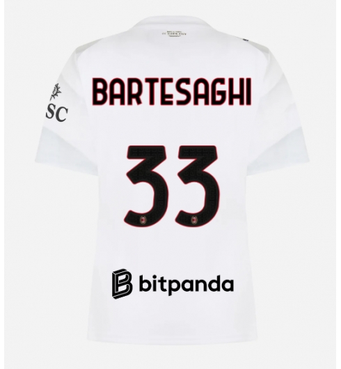 AC Milan Davide Bartesaghi #33 Bortatröja 2026-27 Dam Kortärmad AC Milan Davide Bartesaghi #33 Bortatröja 2026-27 Dam Kortärmad