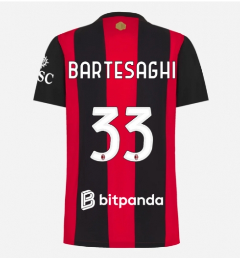 AC Milan Davide Bartesaghi #33 Hemmatröja 2026-27 Dam Kortärmad AC Milan Davide Bartesaghi #33 Hemmatröja 2026-27 Dam Kortärmad