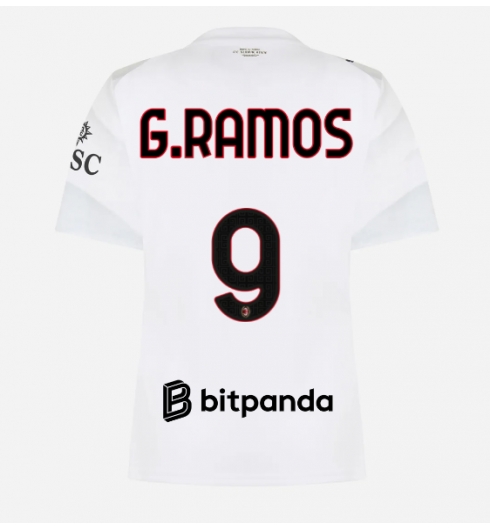 AC Milan Goncalo Ramos #9 Bortatröja 2026-27 Dam Kortärmad AC Milan Goncalo Ramos #9 Bortatröja 2026-27 Dam Kortärmad