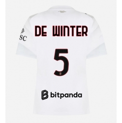 AC Milan Koni De Winter #5 Bortatröja 2026-27 Dam Kortärmad