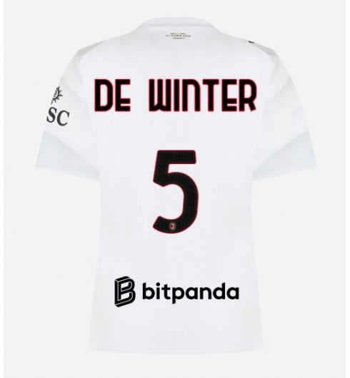 AC Milan Koni De Winter #5 Bortatröja 2026-27 Dam Kortärmad AC Milan Koni De Winter #5 Bortatröja 2026-27 Dam Kortärmad