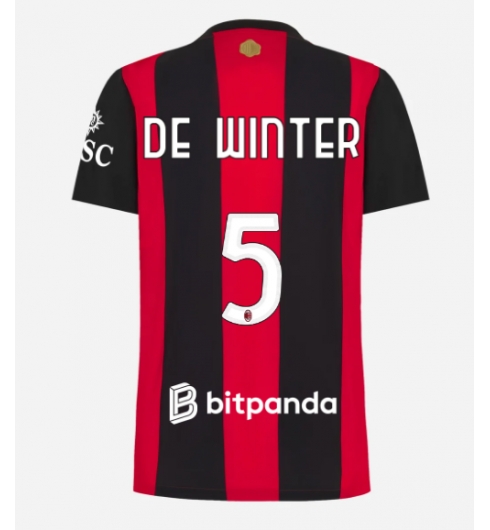 AC Milan Koni De Winter #5 Hemmatröja 2026-27 Dam Kortärmad AC Milan Koni De Winter #5 Hemmatröja 2026-27 Dam Kortärmad