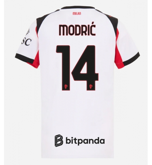 AC Milan Luka Modric #14 Bortatröja 2025-26 Dam Kortärmad AC Milan Luka Modric #14 Bortatröja 2025-26 Dam Kortärmad