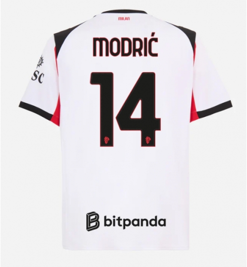 AC Milan Luka Modric #14 Bortatröja 2025-26 Kortärmad AC Milan Luka Modric #14 Bortatröja 2025-26 Kortärmad