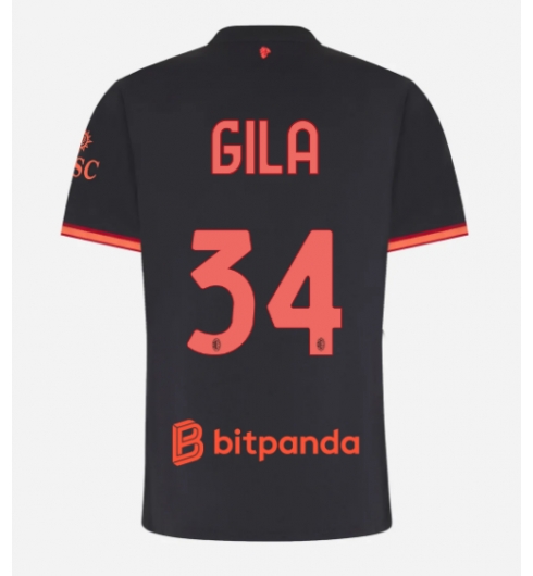 AC Milan Mario Gila #34 Tredje Tröja 2026-27 Dam Kortärmad AC Milan Mario Gila #34 Tredje Tröja 2026-27 Dam Kortärmad
