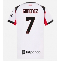 AC Milan Santiago Gimenez #7 Bortatröja 2025-26 Dam Kortärmad