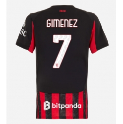 AC Milan Santiago Gimenez #7 Hemmatröja 2025-26 Dam Kortärmad