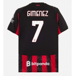 AC Milan Santiago Gimenez #7 Hemmatröja 2025-26 Kortärmad