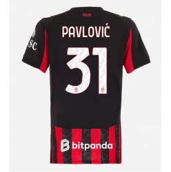 AC Milan Strahinja Pavlovic #31 Hemmatröja 2025-26 Dam Kortärmad