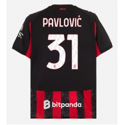 AC Milan Strahinja Pavlovic #31 Hemmatröja 2025-26 Kortärmad