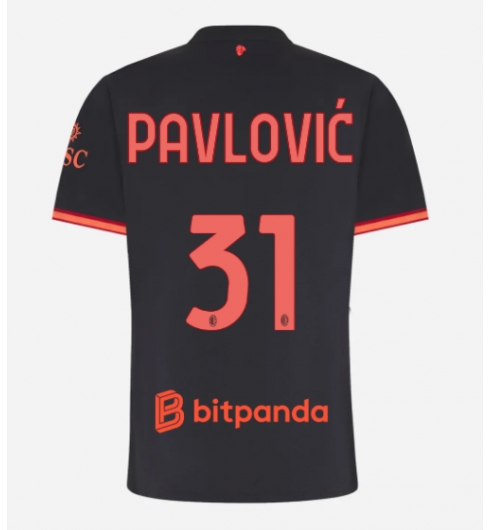 AC Milan Strahinja Pavlovic #31 Tredje Tröja 2026-27 Dam Kortärmad AC Milan Strahinja Pavlovic #31 Tredje Tröja 2026-27 Dam Kortärmad