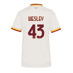 AS Roma Wesley Franca #43 Bortatröja 2026-27 Dam Kortärmad
