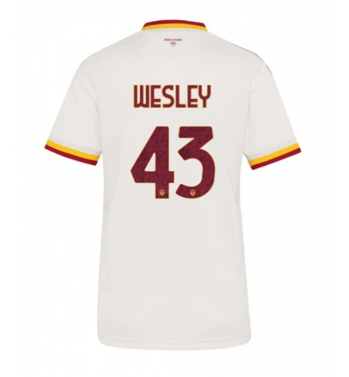 AS Roma Wesley Franca #43 Bortatröja 2026-27 Dam Kortärmad AS Roma Wesley Franca #43 Bortatröja 2026-27 Dam Kortärmad