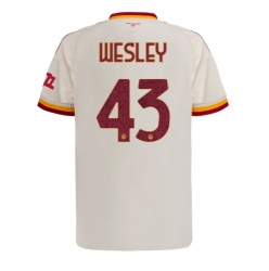 AS Roma Wesley Franca #43 Bortatröja 2026-27 Kortärmad