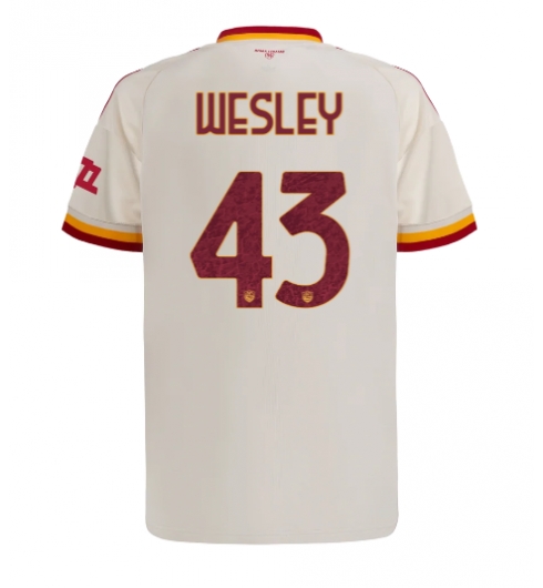 AS Roma Wesley Franca #43 Bortatröja 2026-27 Kortärmad AS Roma Wesley Franca #43 Bortatröja 2026-27 Kortärmad