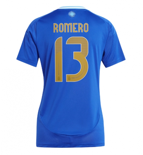 Argentina Cristian Romero #13 Bortatröja Copa America 2024 Dam Kortärmad Argentina Cristian Romero #13 Bortatröja Copa America 2024 Dam Kortärmad