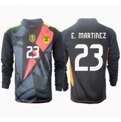 Argentina Emiliano Martinez #23 Målvakt Hemmatröja Copa America 2024 Långärmad