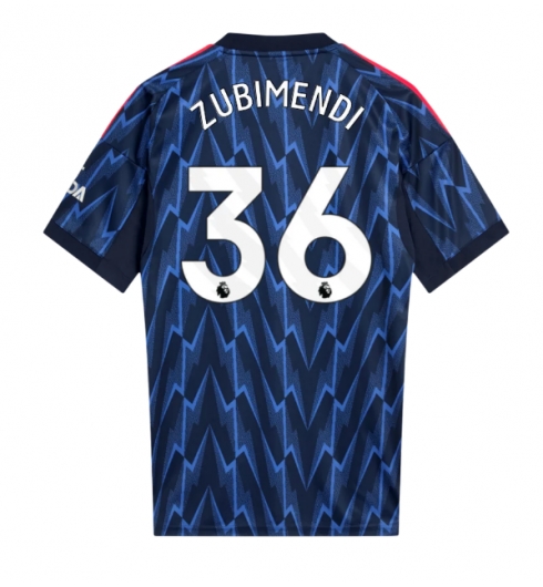 Arsenal Martin Zubimendi #36 Bortatröja 2025-26 Kortärmad Arsenal Martin Zubimendi #36 Bortatröja 2025-26 Kortärmad