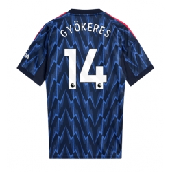 Arsenal Viktor Gyokeres #14 Bortatröja 2025-26 Kortärmad