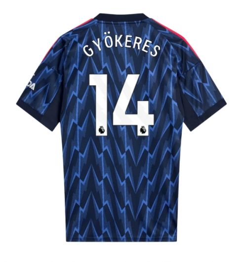 Arsenal Viktor Gyokeres #14 Bortatröja 2025-26 Kortärmad Arsenal Viktor Gyokeres #14 Bortatröja 2025-26 Kortärmad