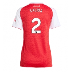 Arsenal William Saliba #2 Hemmatröja 2025-26 Dam Kortärmad