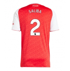 Arsenal William Saliba #2 Hemmatröja 2025-26 Kortärmad
