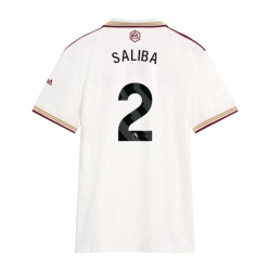 Arsenal William Saliba #2 Tredje Tröja 2025-26 Dam Kortärmad