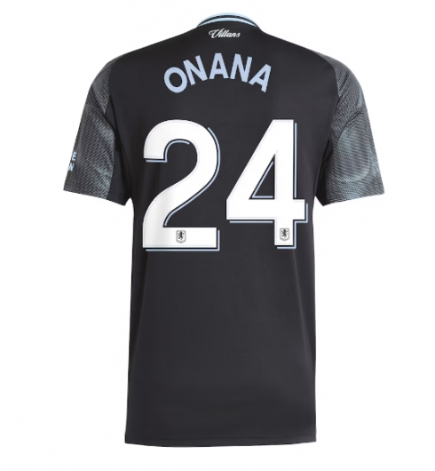 Aston Villa Amadou Onana #24 Bortatröja 2025-26 Kortärmad Aston Villa Amadou Onana #24 Bortatröja 2025-26 Kortärmad