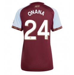Aston Villa Amadou Onana #24 Hemmatröja 2025-26 Dam Kortärmad