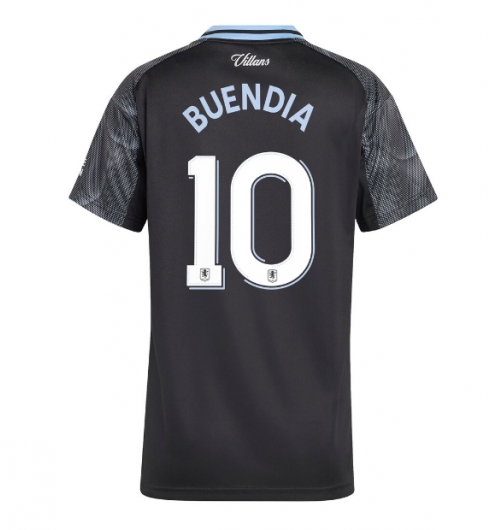 Aston Villa Emiliano Buendia #10 Bortatröja 2025-26 Dam Kortärmad Aston Villa Emiliano Buendia #10 Bortatröja 2025-26 Dam Kortärmad