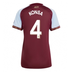 Aston Villa Ezri Konsa #4 Hemmatröja 2025-26 Dam Kortärmad