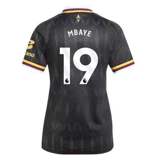 Aston Villa Ibrahim Mbaye #19 Bortatröja 2026-27 Dam Kortärmad Aston Villa Ibrahim Mbaye #19 Bortatröja 2026-27 Dam Kortärmad