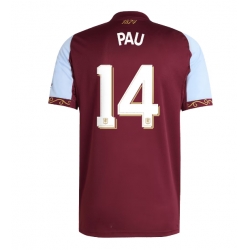 Aston Villa Pau Torres #14 Hemmatröja 2025-26 Kortärmad