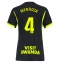 Atletico Madrid Rodrigo Mendoza #4 Bortatröja 2026-27 Dam Kortärmad Atletico Madrid Rodrigo Mendoza #4 Bortatröja 2026-27 Dam Kortärmad