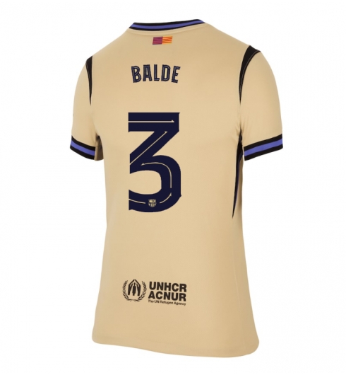 Barcelona Alejandro Balde #3 Bortatröja 2025-26 Dam Kortärmad Barcelona Alejandro Balde #3 Bortatröja 2025-26 Dam Kortärmad