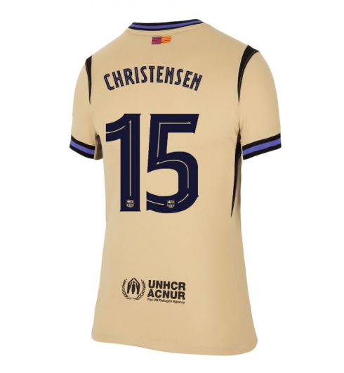 Barcelona Andreas Christensen #15 Bortatröja 2025-26 Dam Kortärmad Barcelona Andreas Christensen #15 Bortatröja 2025-26 Dam Kortärmad
