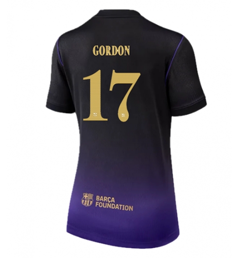 Barcelona Anthony Gordon #17 Bortatröja 2026-27 Dam Kortärmad Barcelona Anthony Gordon #17 Bortatröja 2026-27 Dam Kortärmad