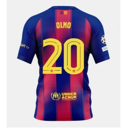 Barcelona Dani Olmo #20 Hemmatröja 2025-26 Kortärmad