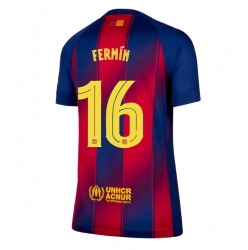 Barcelona Fermin Lopez #16 Hemmatröja 2025-26 Dam Kortärmad