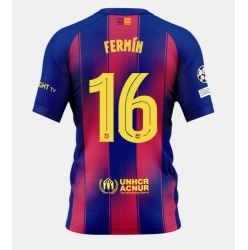 Barcelona Fermin Lopez #16 Hemmatröja 2025-26 Kortärmad