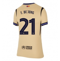 Barcelona Frenkie de Jong #21 Bortatröja 2025-26 Dam Kortärmad
