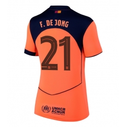 Barcelona Frenkie de Jong #21 Tredje Tröja 2025-26 Dam Kortärmad