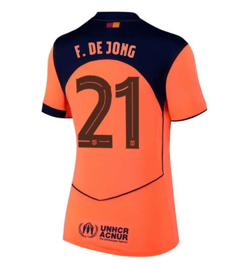 Barcelona Frenkie de Jong #21 Tredje Tröja 2025-26 Dam Kortärmad Barcelona Frenkie de Jong #21 Tredje Tröja 2025-26 Dam Kortärmad