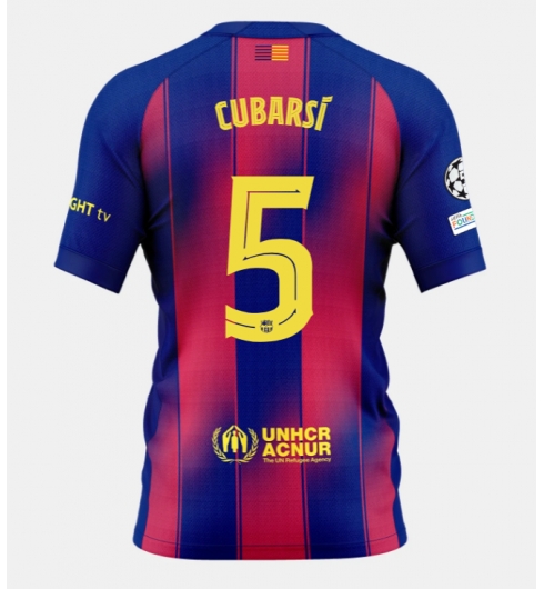 Barcelona Pau Cubarsi #5 Hemmatröja 2025-26 Kortärmad Barcelona Pau Cubarsi #5 Hemmatröja 2025-26 Kortärmad