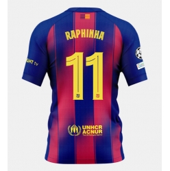Barcelona Raphinha Belloli #11 Hemmatröja 2025-26 Kortärmad