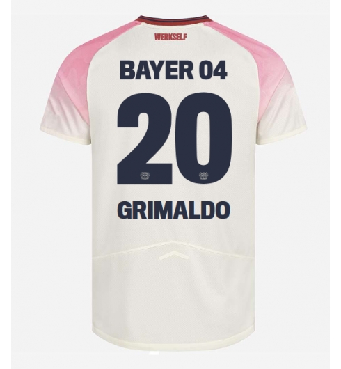 Bayer Leverkusen Alejandro Grimaldo #20 Bortatröja 2025-26 Kortärmad Bayer Leverkusen Alejandro Grimaldo #20 Bortatröja 2025-26 Kortärmad