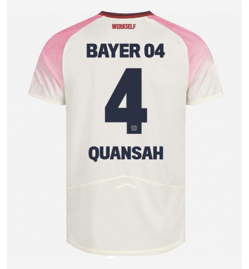 Bayer Leverkusen Jarell Quansah #4 Bortatröja 2025-26 Kortärmad Bayer Leverkusen Jarell Quansah #4 Bortatröja 2025-26 Kortärmad